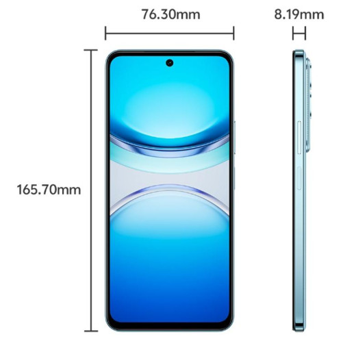 Vivo Y300t, 8 Go + 128 Go, reconnaissance faciale / empreinte digitale latérale, écran 6,72 pouces, Android 15, OriginOS 5, Dimensity 7300 Octa Core, OTG, NFC, réseau 5G (bleu aqua) SV44AB10-013