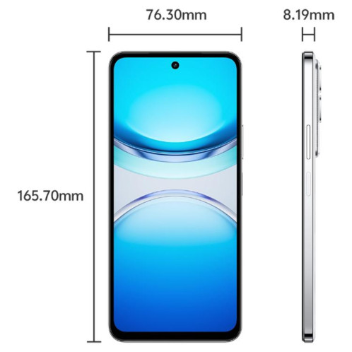 Vivo Y300t, 8 Go + 256 Go, reconnaissance faciale / empreinte digitale latérale, écran 6,72 pouces, Android 15, OriginOS 5, Dimensity 7300 Octa Core, OTG, NFC, réseau 5G (blanc) SV545W690-013