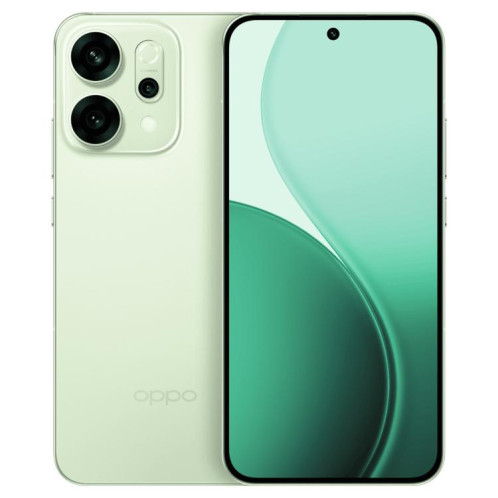 Téléphone OPPO Reno14 AI, 16 Go + 256 Go, écran 6,59 pouces, ColorOS 15.0, Dimensity 8350 Octa Core, NFC, OTG, réseau 5G (vert) SO553G747-016