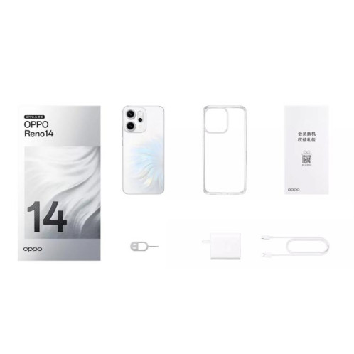 Téléphone OPPO Reno14 AI, 16 Go + 256 Go, écran 6,59 pouces, ColorOS 15.0, Dimensity 8350 Octa Core, NFC, OTG, réseau 5G (vert) SO553G747-016