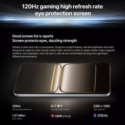 OnePlus Ace 5 Racing, 12 Go + 512 Go, 6,77 pouces, ColorOS 15.0, MediaTek Dimensity 9400e Octa Core, NFC, réseau 5G (noir) SO561B916-019