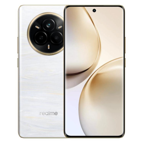 Realme 14 Pro, 16 Go + 512 Go, écran 6,77 pouces, reconnaissance d'empreintes digitales, Realme UI 6.0 Dimensity 7300 Octa Core, NFC, réseau 5G (blanc) SO813W483-022