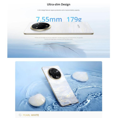 Realme 14 Pro, 16 Go + 512 Go, écran 6,77 pouces, reconnaissance d'empreintes digitales, Realme UI 6.0 Dimensity 7300 Octa Core, NFC, réseau 5G (blanc) SO813W483-022