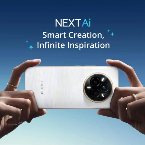 Realme 14 Pro, 16 Go + 512 Go, écran 6,77 pouces, reconnaissance d'empreintes digitales, Realme UI 6.0 Dimensity 7300 Octa Core, NFC, réseau 5G (blanc) SO813W483-022