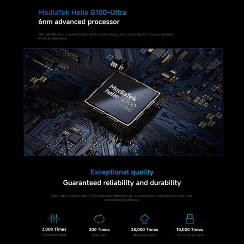  Xiaomi Redmi Note 14 Pro 4G Global, 12 Go + 256 Go, lecteur d'empreintes digitales à l'écran, 6,67 pouces Xiaomi HyperOS Helio G100-Ultra Octa Core, NFC, réseau : 4G (noir) SX903B887-020