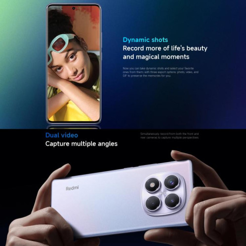 Xiaomi Redmi Note 14 Pro 4G Global, 12 Go + 512 Go, lecteur d'empreintes digitales à l'écran, 6,67 pouces Xiaomi HyperOS Helio G100-Ultra Octa Core, NFC, réseau : 4G (violet) SX904P1723-020