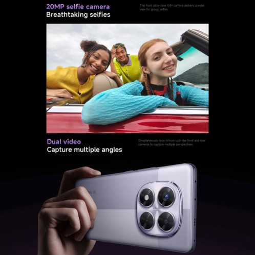  Xiaomi Redmi Note 14 Pro 5G Global, 8 Go + 256 Go, lecteur d'empreintes digitales à l'écran, 6,67 pouces Xiaomi HyperOS MediaTek Dimensity 7300-Ultra Octa Core, NFC, réseau : 5G (violet) SX905P1566-022