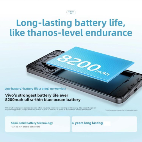 Vivo Y500, 12 Go + 256 Go, 6,77 pouces, Android 15, OriginOS 5, Dimensity 7300 Octa Core, OTG, NFC, réseau 5G (noir) SV242B751-018