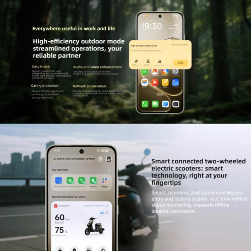 OPPO A6 Pro 5G, 16 Go + 256 Go, écran 6,57 pouces, processeur ColorOS 15, Android 15, Dimensity 7300 Octa Core, NFC, OTG, réseau 5G (noir) SO249B320-021