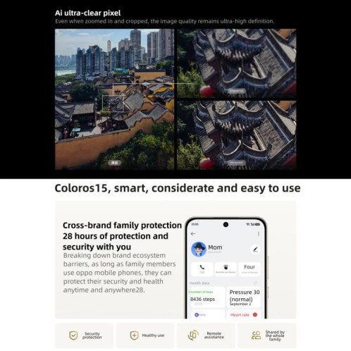 OPPO A6 Pro 5G, 16 Go + 256 Go, écran 6,57 pouces, processeur ColorOS 15, Android 15, Dimensity 7300 Octa Core, NFC, OTG, réseau 5G (noir) SO249B320-021