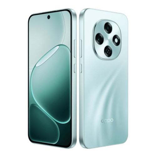 OPPO A6 Pro 5G, 16 Go + 512 Go, écran 6,57 pouces, lecteur d'empreintes digitales, ColorOS 15, Android 15, Dimensity 7300 Octa Core, NFC, OTG, réseau 5G (cyan) SO50QC905-021