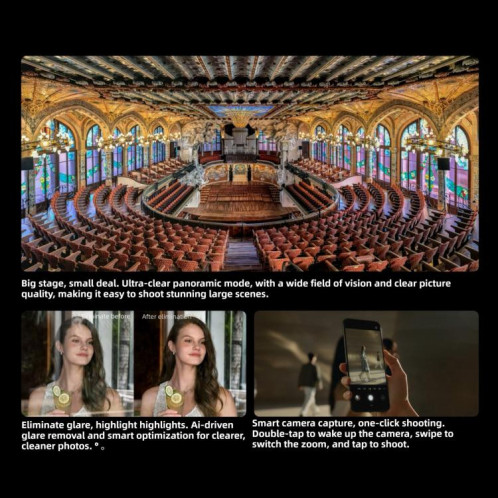 HUAWEI Pura 80 Ultra, 16 Go + 512 Go, reconnaissance d'empreintes digitales latérale, écran 6,8 pouces, HarmonyOS 5.1, NFC, OTG, non compatible avec Google Play (Noir) SH256B1810-020