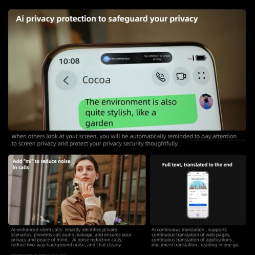 HUAWEI Pura 80 Ultra, 16 Go + 512 Go, reconnaissance d'empreintes digitales latérale, écran 6,8 pouces, HarmonyOS 5.1, NFC, OTG, non compatible avec Google Play (Noir) SH256B1810-020