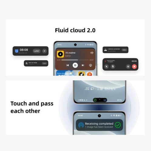 Realme 15 Pro, 12 Go + 256 Go, écran 6,8 pouces, Realme UI 6.0, Android 15, Snapdragon 7 Gen 4 Octa Core, NFC, réseau 5G (blanc) SR261W1232-024