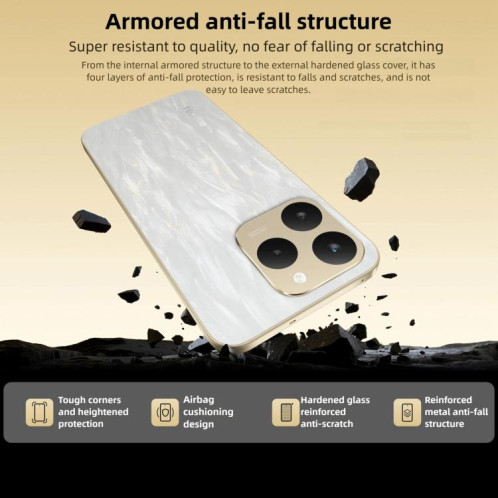 Realme 15T, 12 Go + 256 Go, écran 6,57 pouces, reconnaissance d'empreintes digitales, Realme UI 6.0, Android 15, MediaTek Dimensity 6400 Max Octa Core, NFC, réseau 5G (blanc) SR265W614-020