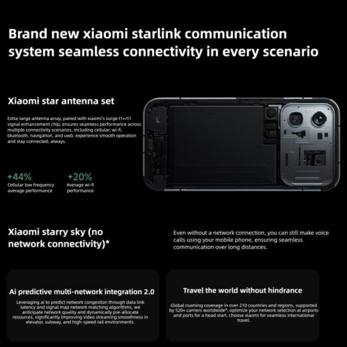 Xiaomi 17 Pro, 12 Go + 512 Go, lecteur d'empreintes digitales ultrasonique 3D, écrans 6,3 pouces et 2,7 pouces, processeur Xiaomi HyperOS 3 Snapdragon 8 Elite Gen 5 Octa Core, NFC, réseau 5G (vert) SX271G5-027