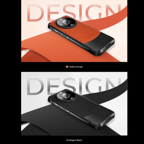  Téléphone robuste HOTWAV T7, 6 Go + 256 Go, 6280 mAh, 6,6 pouces Android 13 MT8788 Octa Core, réseau : 4G, OTG (Orange) SH379E286-016
