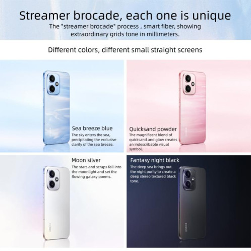Honor 400, 12 Go + 256 Go, écran 6,55 pouces, MagicOS 9.0 / Android 15, Snapdragon 7 Gen 4 Octa Core, réseau 5G, NFC, OTG, compatible Google Play (noir) SH400B259-019