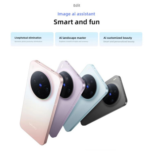 Vivo X300, 16 Go + 1 To, 6,31 pouces, OriginOS 6, Android 16, Dimensity 9500, Octa Core, OTG, NFC, réseau 5G (bleu) SV442L778-018