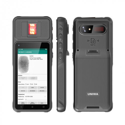 Téléphone portable scanner UNIWA F501, 2 Go + 32 Go, 5,0 pouces Android 12, MT6762 Octa Core, réseau 4G, (noir) SU520B865-08