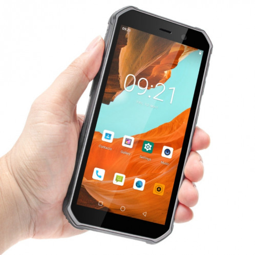 Smartphone robuste UNIWA F963 Pro, 4 Go + 64 Go, 5,5 pouces Android 13, Unisoc T606 Octa Core, NFC, déverrouillage par empreinte digitale, réseau 4G, prise américaine (noir gris) SU29BH699-07