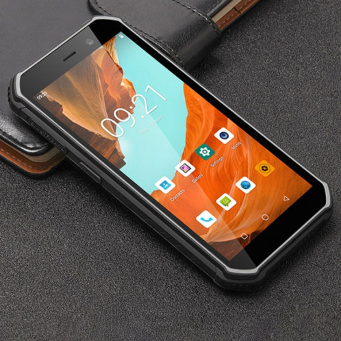 Smartphone robuste UNIWA F963 Pro, 4 Go + 64 Go, 5,5 pouces Android 13, Unisoc T606 Octa Core, NFC, déverrouillage par empreinte digitale, réseau 4G, prise américaine (noir gris) SU29BH699-07