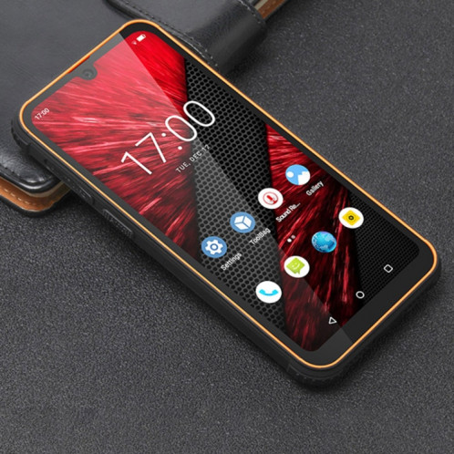 Smartphone robuste UNIWA F965 Pro, 6 Go + 128 Go, 6 pouces Android 13, MT6762 Octa Core, réseau : 4G, NFC, PoC, SOS, prise britannique (noir + orange) SU38BC241-07