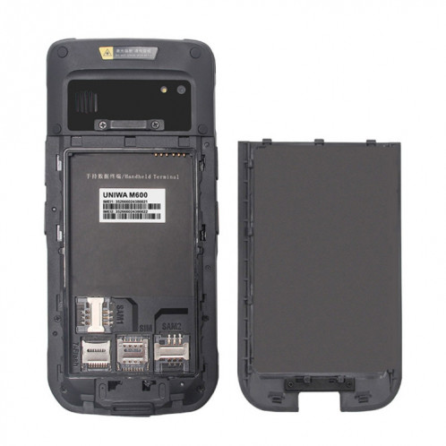 Téléphone robuste IP67 UNIWA M600, 4 Go + 64 Go, 6 pouces Android 12, MediaTek MT6762 Octa Core, réseau : 4G, prise américaine (noir) SU545B865-09