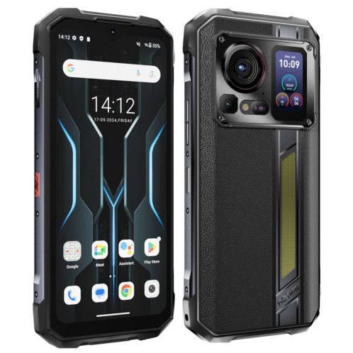  Téléphone robuste HOTWAV Hyper 7 Pro, 16 Go + 256 Go, 10800 mAh, 6,6 pouces Android 14 MediaTek Dimensity 7050 5G, réseau : 5G, OTG, NFC (noir) SH550B1944-020