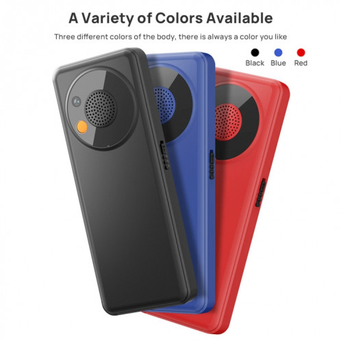 Téléphone à clavier pour personnes âgées UNIWA V2000, Unisoc T107 de 2,4 pouces, batterie de 1700 mAh, lampe de poche LED, SOS, réseau : 4G, prise AU (bleu) SU554L1618-013