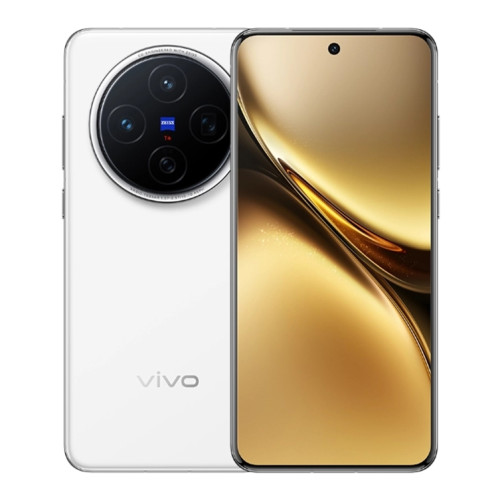 vivo X200, 12 Go + 256 Go, Face ID / Identification par empreinte digitale à l'écran, 6,67 pouces Android 15 Dimensity 9400 Octa Core, OTG, NFC, Réseau : 5G, Prise en charge de Google Play (Blanc) SV800W1770-010