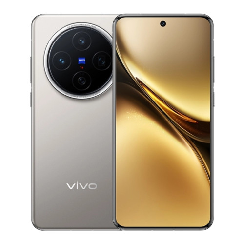 vivo X200, 16 Go + 512 Go, Face ID / Identification par empreinte digitale à l'écran, 6,67 pouces Android 15 Dimensity 9400 Octa Core, OTG, NFC, Réseau : 5G, Prise en charge de Google Play (couleur titane) SV03TC935-010