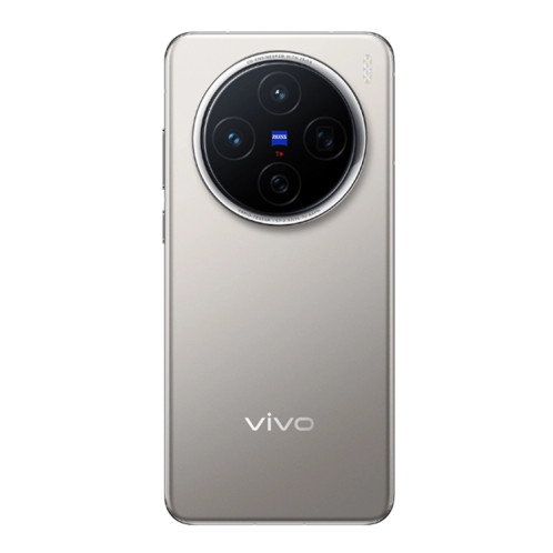 vivo X200, 16 Go + 512 Go, Face ID / Identification par empreinte digitale à l'écran, 6,67 pouces Android 15 Dimensity 9400 Octa Core, OTG, NFC, Réseau : 5G, Prise en charge de Google Play (couleur titane) SV03TC935-010