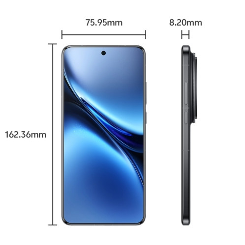 vivo X200 Pro, 12 Go + 256 Go, Face ID / Identification par empreinte digitale à l'écran, 6,78 pouces Android 15 Dimensity 9400 Octa Core, OTG, NFC, Réseau : 5G, Prise en charge de Google Play (Noir) SV804B146-011