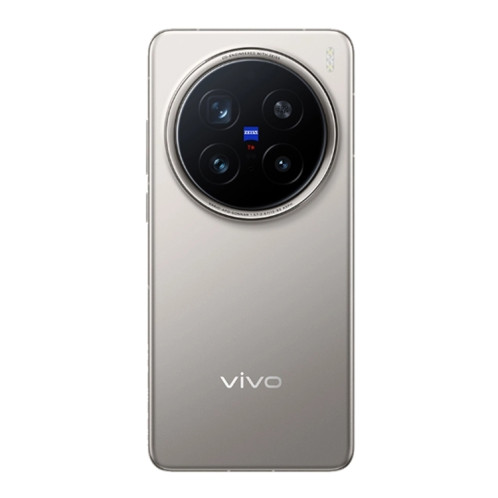 vivo X200 Pro, 16 Go + 1 To, Face ID / Identification par empreinte digitale à l'écran, 6,78 pouces Android 15 Dimensity 9400 Octa Core, OTG, NFC, Réseau : 5G, Prise en charge de Google Play (couleur titane) SV05TC718-011