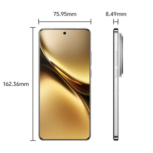 vivo X200 Pro, 16 Go + 1 To, Face ID / Identification par empreinte digitale à l'écran, 6,78 pouces Android 15 Dimensity 9400 Octa Core, OTG, NFC, Réseau : 5G, Prise en charge de Google Play (Blanc) SV805W644-011