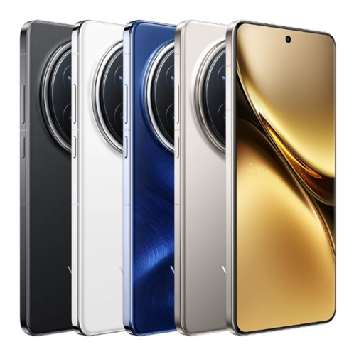 vivo X200 Pro, 16 Go + 1 To, Face ID / Identification par empreinte digitale à l'écran, 6,78 pouces Android 15 Dimensity 9400 Octa Core, OTG, NFC, Réseau : 5G, Prise en charge de Google Play (Blanc) SV805W644-011