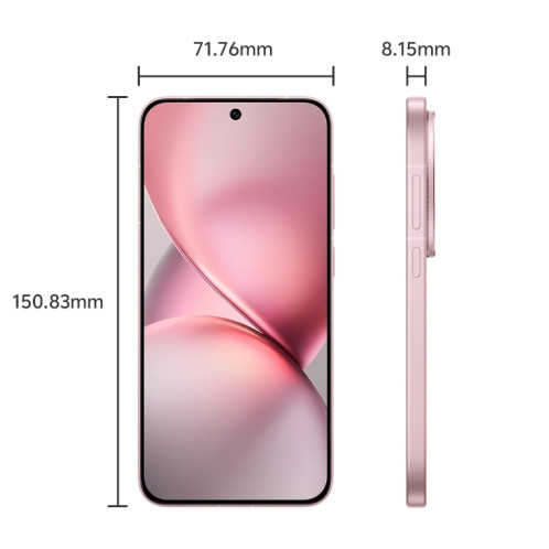 vivo X200 Pro mini, 16 Go + 1 To, Face ID / Identification par empreinte digitale à l'écran, 6,31 pouces Android 15 Dimensity 9400 Octa Core, OTG, NFC, Réseau : 5G, Prise en charge de Google Play (Rose) SV809F173-08