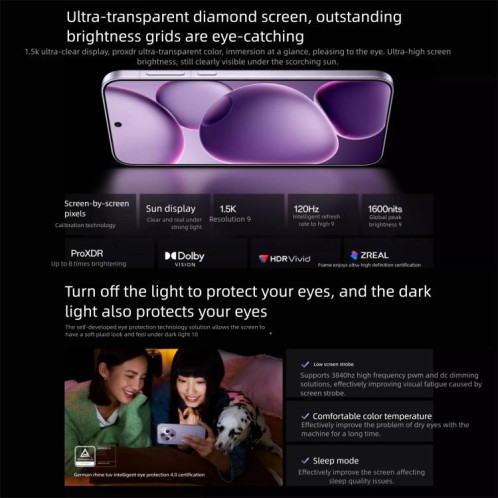 OPPO Find X8s+, 12 Go + 256 Go, écran 6,59 pouces, MediaTek Dimensity 9400+ Octa Core, NFC, OTG, réseau 5G (noir) SO900B1139-017