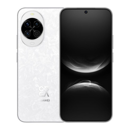 Huawei Nova 14 Kunlun Glass, 12 Go + 512 Go, reconnaissance d'empreintes digitales latérale, écran 6,7 pouces, HarmonyOS 5.0, NFC, OTG, non compatible avec Google Play (blanc) SH906W576-015