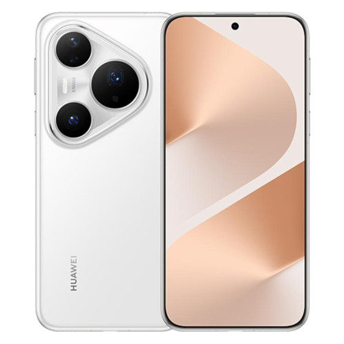 HUAWEI Pura 80 Pro+, 16 Go + 1 To, reconnaissance d'empreintes digitales latérale, écran 6,8 pouces, HarmonyOS 5.1, NFC, OTG, non compatible avec Google Play (blanc) SH401W1991-019