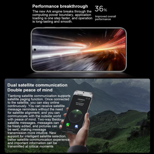 HUAWEI Pura 80 Pro+, 16 Go + 1 To, identification par empreinte digitale latérale, 6,8 pouces, HarmonyOS 5.1, NFC, OTG, non compatible avec Google Play (cyan) SH01QC893-019