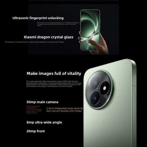 Xiaomi Redmi K80 Ultra, 12 Go + 512 Go, 6,83 pouces, Xiaomi HyperOS 2 Dimensity 9400+ Octa Core, NFC, réseau 5G (gris) SX416H273-018