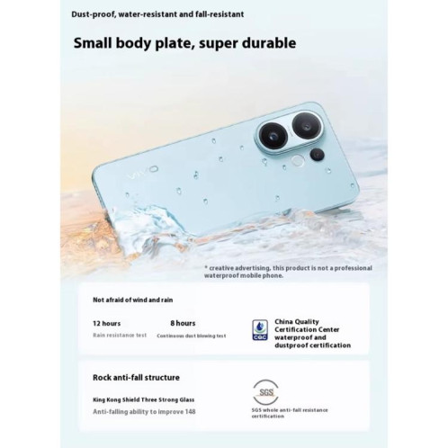 Vivo S30, 12 Go + 256 Go, écran 6,67 pouces, Android 15, Snapdragon 7 Gen 4 Octa Core, OTG, NFC, réseau 5G, compatible Google Play (jaune) SV420Y1303-028