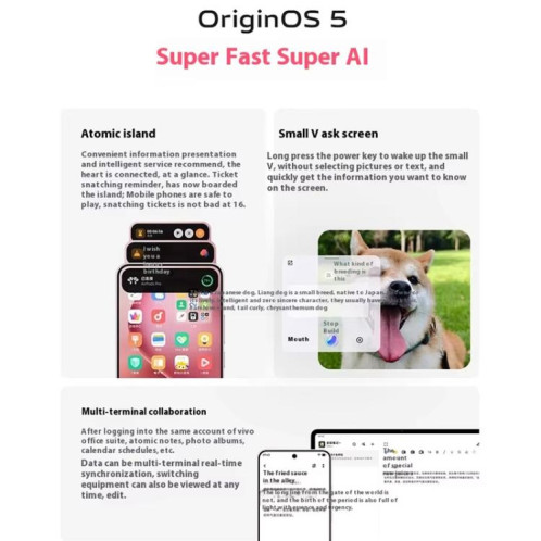 Vivo S30, 12 Go + 256 Go, écran 6,67 pouces, Android 15, Snapdragon 7 Gen 4 Octa Core, OTG, NFC, réseau 5G, compatible Google Play (jaune) SV420Y1303-028