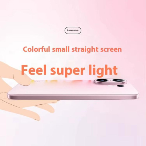 Vivo S30, 16 Go + 512 Go, écran 6,67 pouces, lecteur d'empreintes digitales, Android 15, Snapdragon 7 Gen 4 Octa Core, OTG, NFC, réseau 5G, compatible Google Play (rose) SV422F609-028
