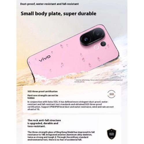 Vivo S30 Pro mini, 12 Go + 256 Go, écran 6,31 pouces, Android 15 Dimensity 9300+ Octa Core, OTG, NFC, réseau 5G, compatible Google Play (bleu) SV423L1070-029