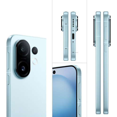 Vivo S30 Pro mini, 12 Go + 512 Go, écran 6,31 pouces, Android 15 Dimensity 9300+ Octa Core, OTG, NFC, réseau 5G, compatible Google Play (bleu) SV424L523-029