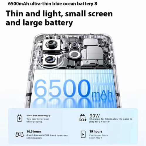 Vivo S30 Pro mini, 12 Go + 512 Go, écran 6,31 pouces, Android 15 Dimensity 9300+ Octa Core, OTG, NFC, réseau 5G, compatible Google Play (bleu) SV424L523-029