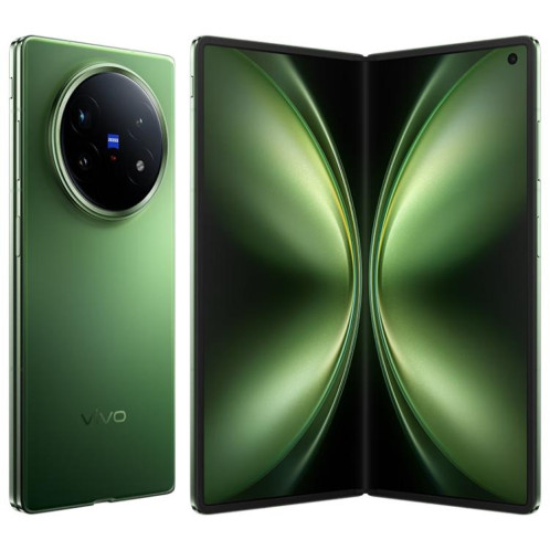 Vivo X Fold5, 12 Go + 256 Go, 8,03 pouces + 6,53 pouces, Android 15, OriginOS 5, Snapdragon 8 Gen 3 Octa Core, OTG, NFC, réseau 5G (vert) SV426G1910-031
